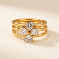 Amora Crystal Stack Ring Set