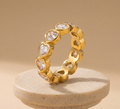 Amoria Heartline Gold Ring