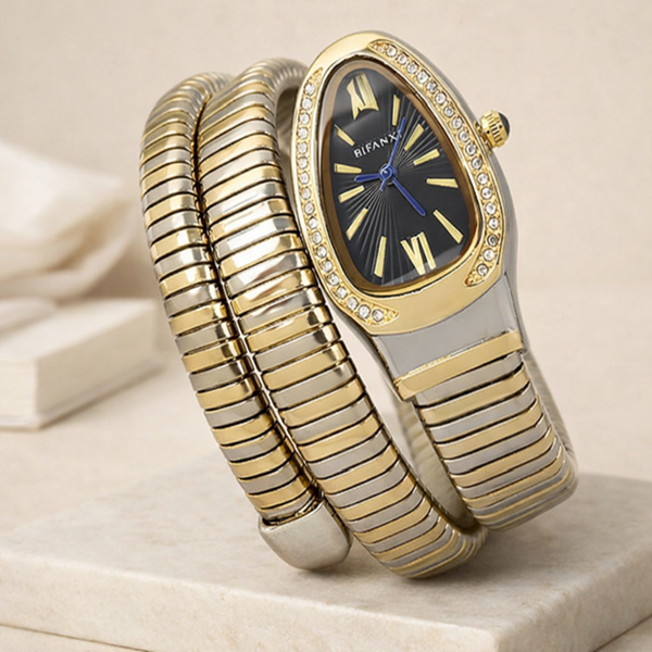 Aureline Oval Bracelet Watch – Black Dial