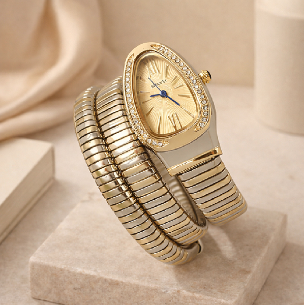 Aureline Oval Bracelet Watch – Champagne Dial