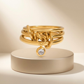 Aurevia Interlock Drop Ring