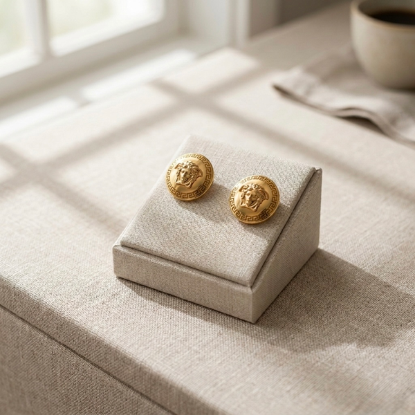 Aurexon Medallion Stud Earrings