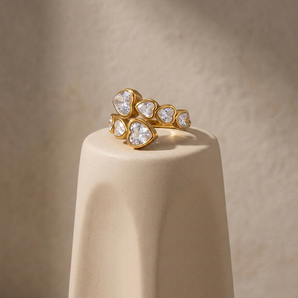 Aurielle Crystal Cluster Ring