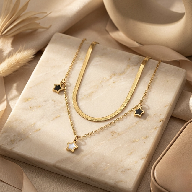 Averelle Star Layered Necklace