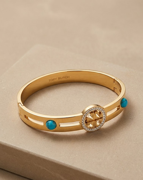 Azure Halo Gold Bracelet