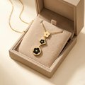 Elara Clover Drop Necklace