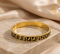Glyph Edge Gold Bracelet