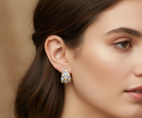 Celestia Enamel Dome Hoops