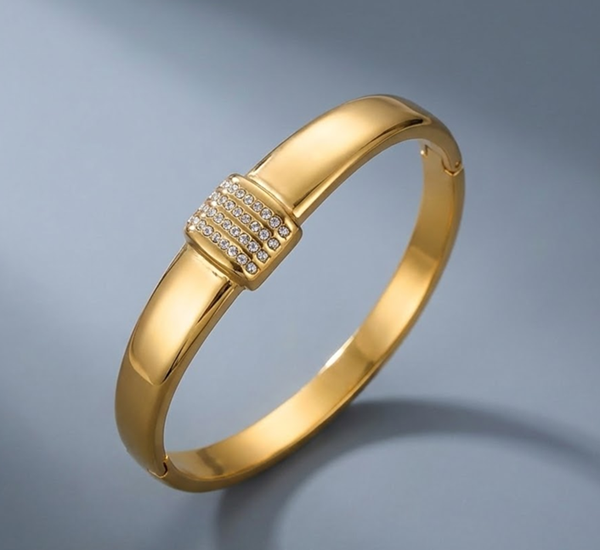 Bracelet - Crystal Bar Gold
