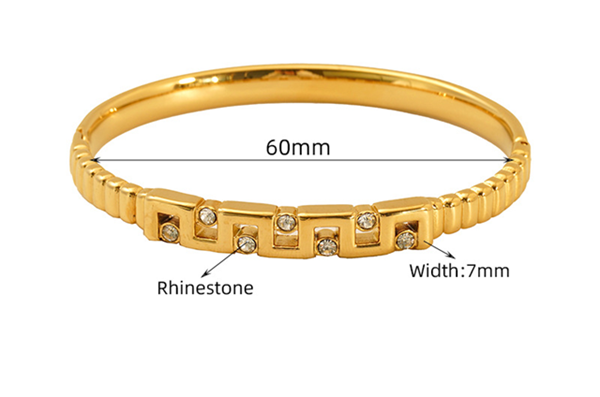 Bracelet - Crystal Frame Gold
