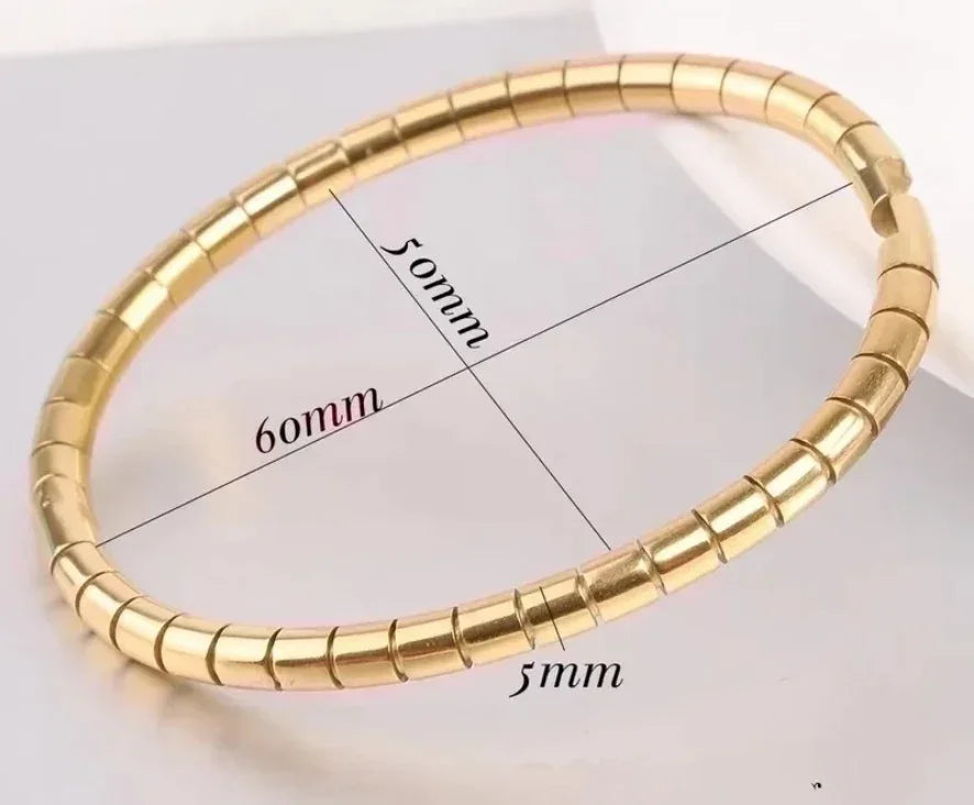 Bracelet - Golden Flex Classic Bangle