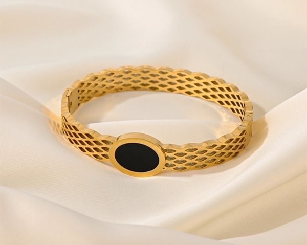 Bracelet - Midnight Mesh Gold