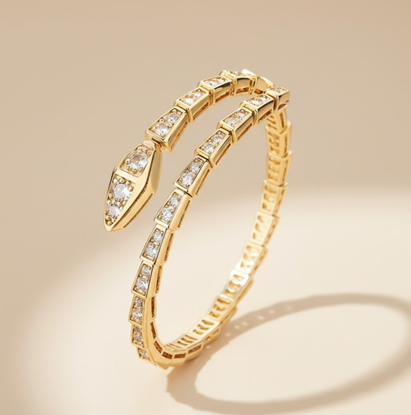 Bracelet - Serpelle Crystal Cuff