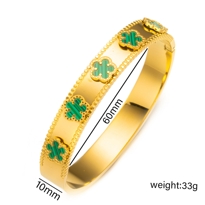 Bracelet – Green Clover Gold