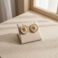 Celestia Medusa Enamel Stud Earrings