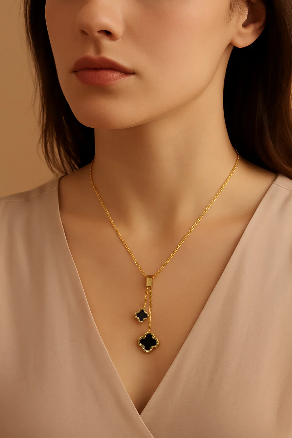 Necklace - Royale Clover Duo Necklace