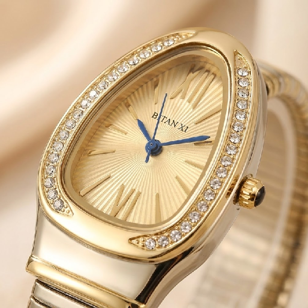 Aureline Oval Bracelet Watch – Champagne Dial