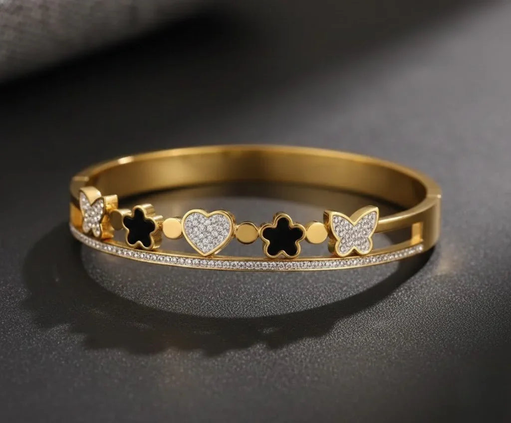 Bracelet - Fleur Radiance Gold Bangle