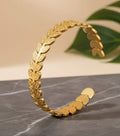 Bracelet - Gilded Laurel Leaf Cuff