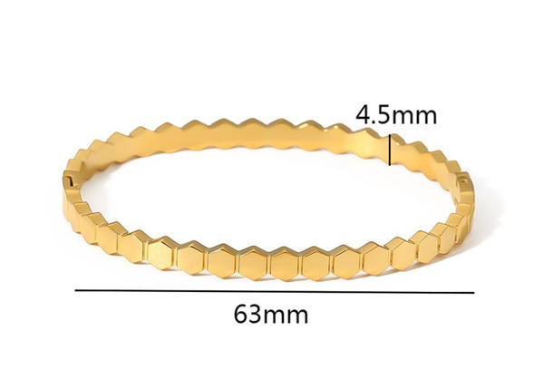 Bracelet - Moderne Hex Bangle
