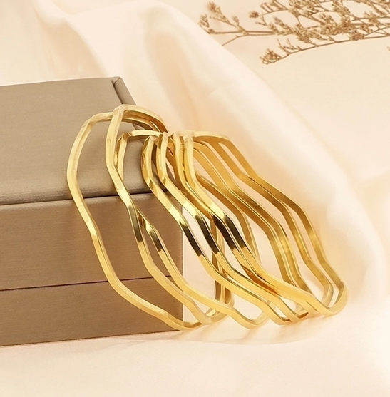 Bracelet - Serein Gold Bangles (Set of 7)