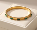 Bracelet - Zayra Emerald Bangle