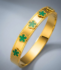 Bracelet – Green Clover Gold