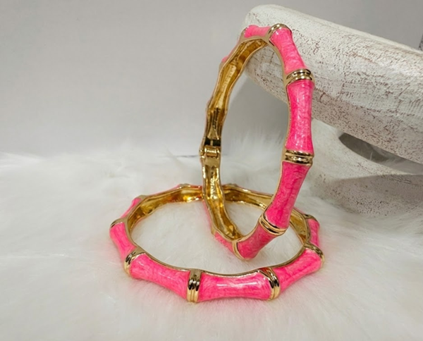 Aurelia Enamel Crystal Bangle