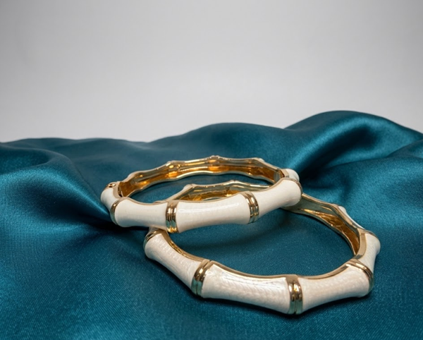 Aurelia Enamel Crystal Bangle