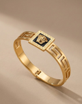 Imperial Key Crest Gold Bracelet