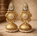 Ivory Dome Jhumka