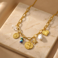 Liora Charm Drop Necklace