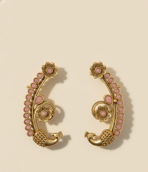 Mayura Bloom Crystal Earcuffs