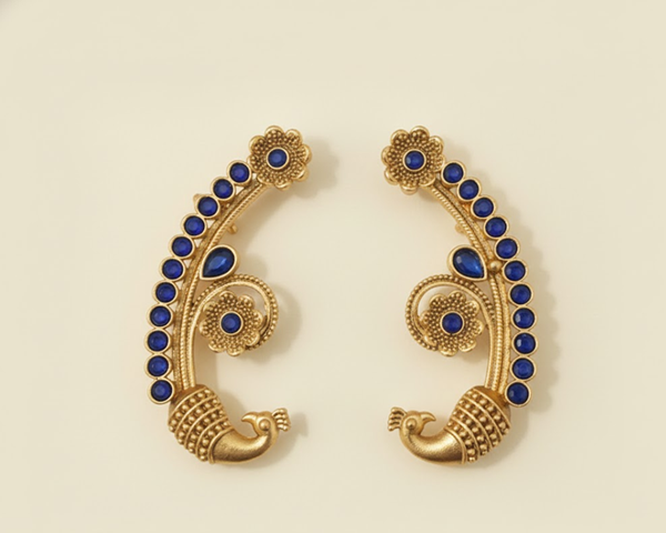 Mayura Bloom Crystal Earcuffs