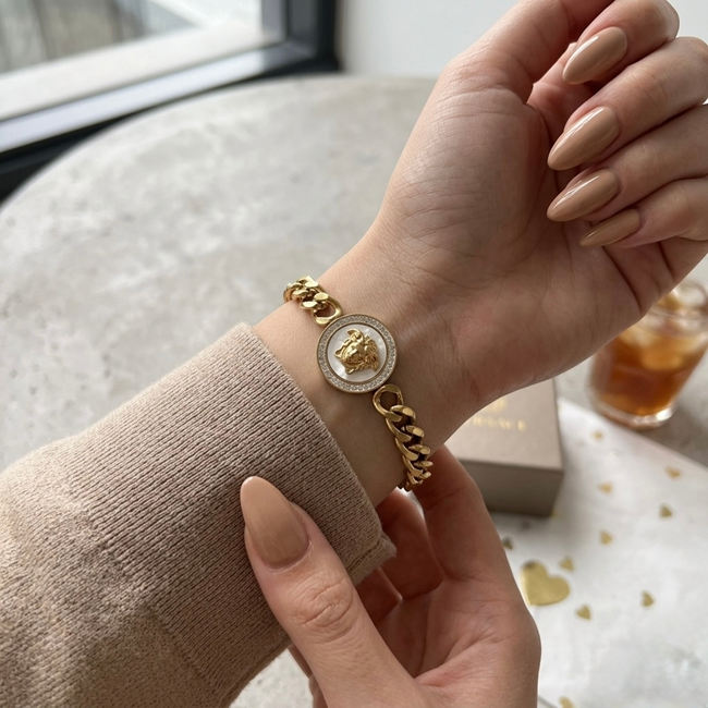 Aureline Medallion Link Bracelet