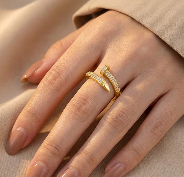 Aurex Pavé Nail Ring