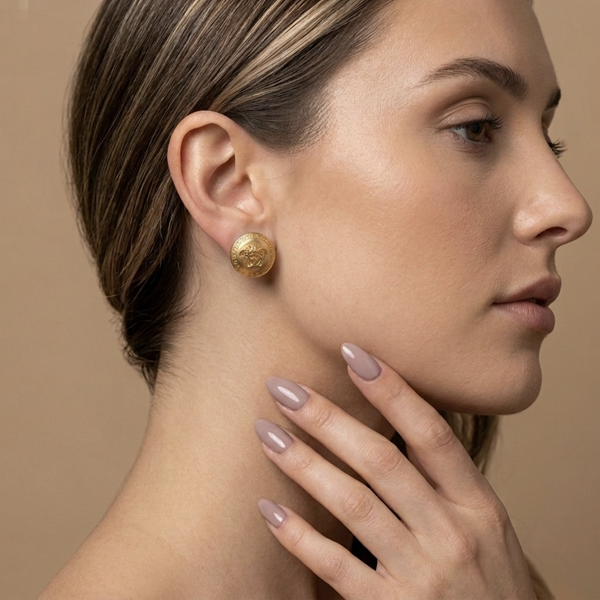 Aurexon Medallion Stud Earrings