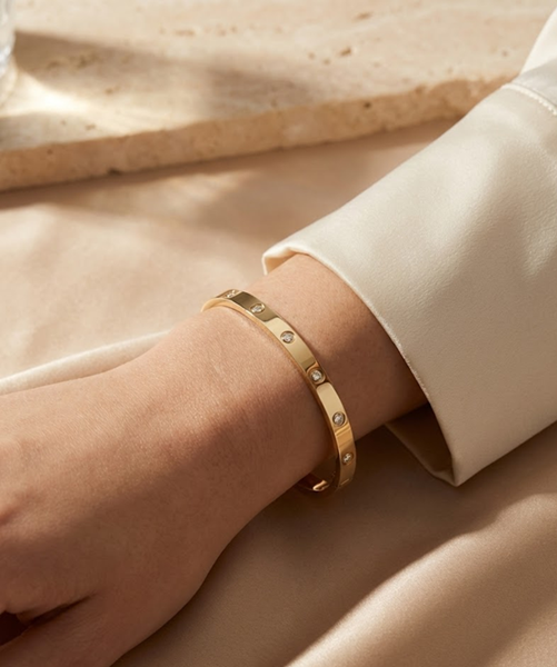 Aurline Bezel Set Bracelet