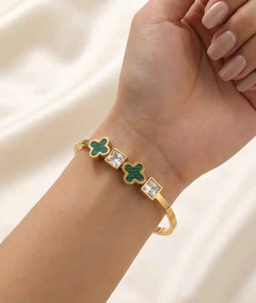 Aurline Verde Mosaic Bracelet