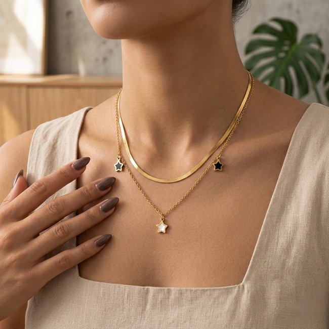 Averelle Star Layered Necklace