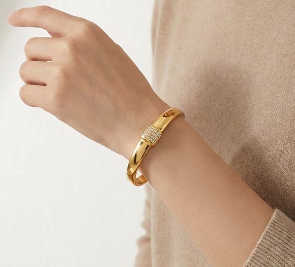 Bracelet - Crystal Bar Gold