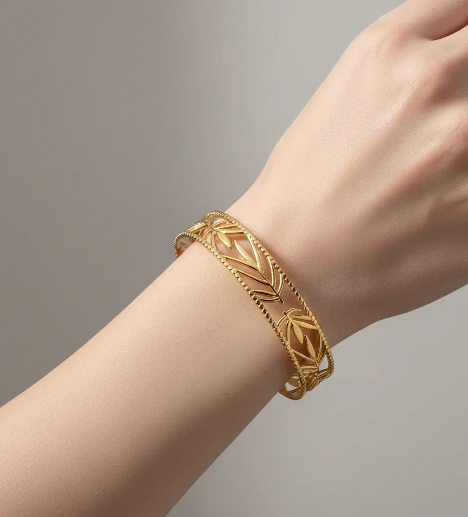 Bracelet - Eternal Leaf Filigree Cuff