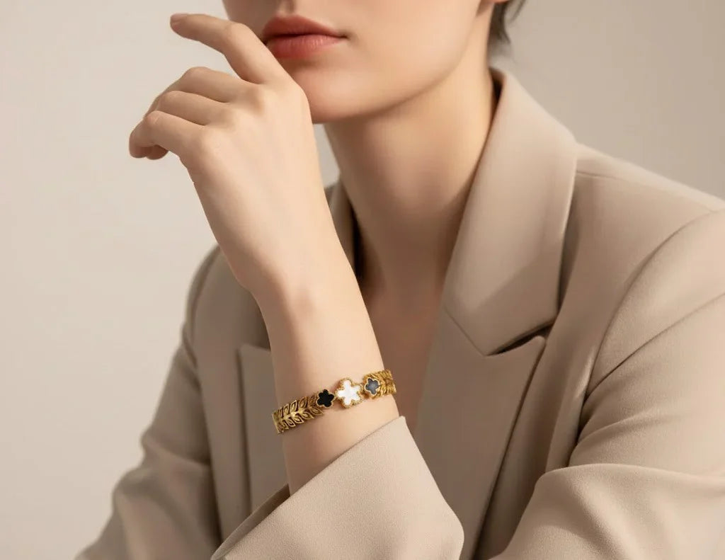 Bracelet - Fleur Clover Royale Bangle