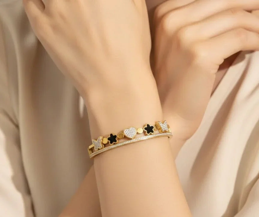Bracelet - Fleur Radiance Gold Bangle