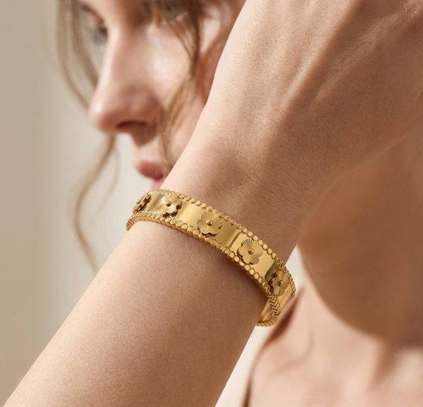 Bracelet - Golden Bloom Panel