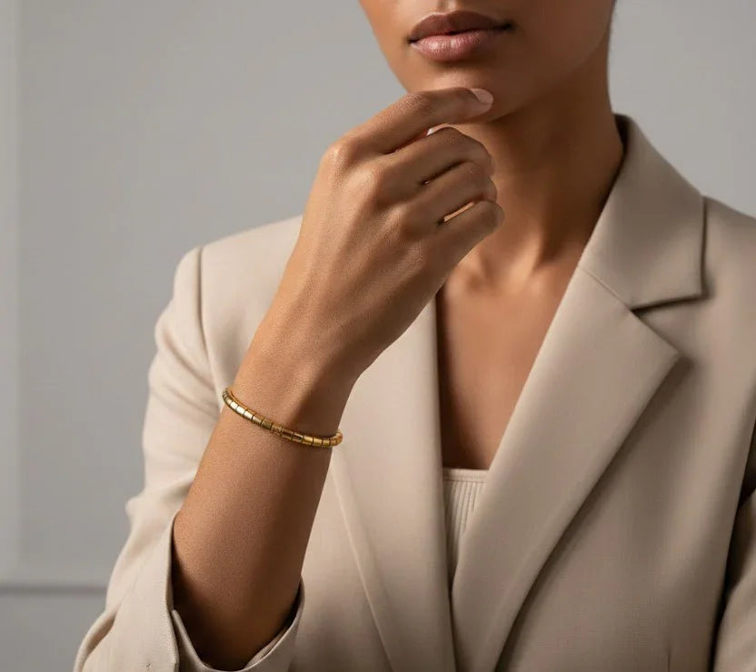 Bracelet - Golden Flex Classic Bangle