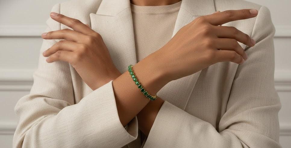 Bracelet - Imperial Emerald Elegance Bracelet