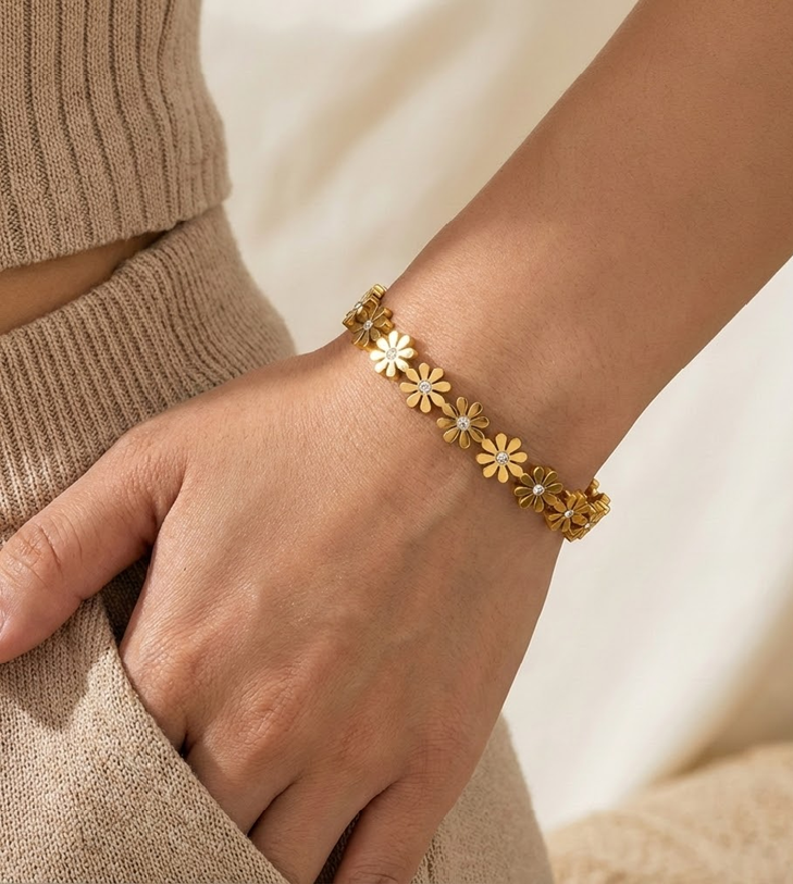 Bracelet – Bloom Crystal Gold