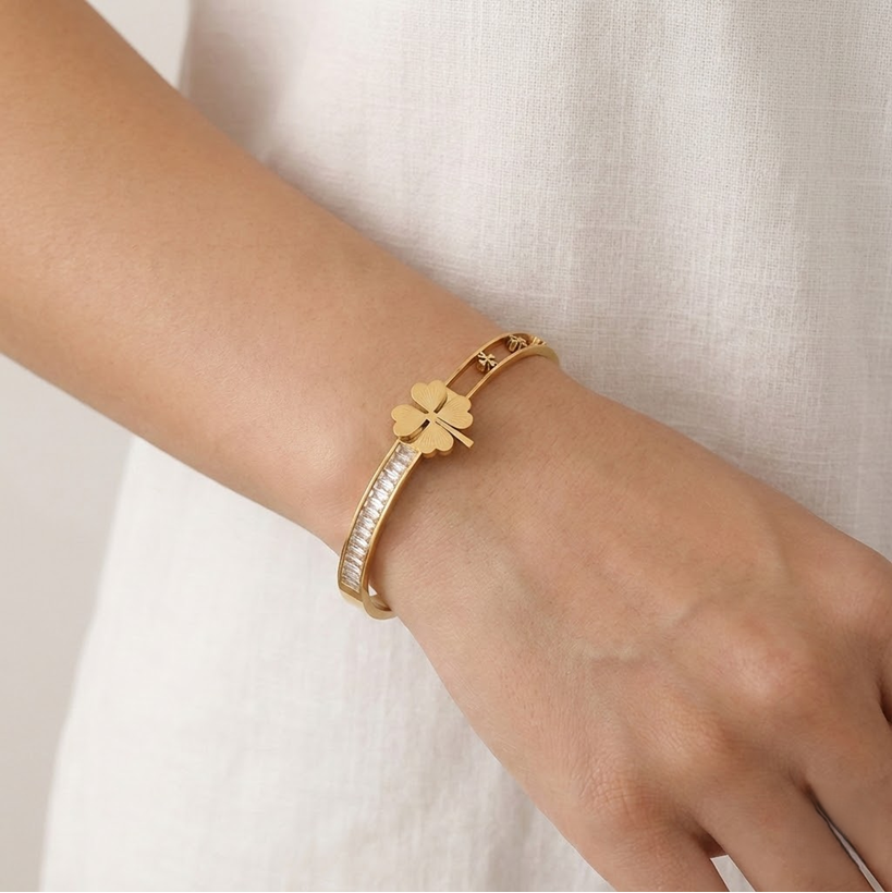 Bracelet – Petite Clover Gold