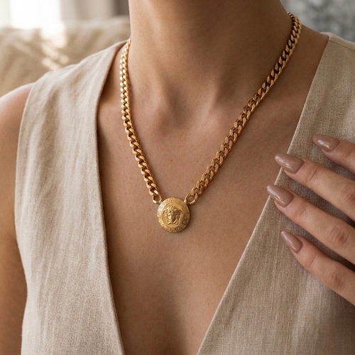 Caelion Medallion Chain Necklace
